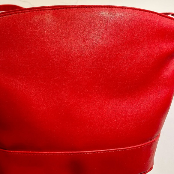 Vintage Furst Collection red leather crossbody purse - Picture 3 of 3
